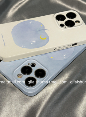 柒莱菲林壳适用于小米17/15pro手机壳14ultra新款13韩风简约月亮苹果12红米note14男女10防摔k80硬70套60软50