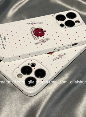 柒莱菲林壳适用于小米17/15pro手机壳新款14ultra韩系波点刀叉水果12红米note13男女k90防摔k80k70硬60套50软