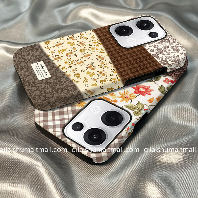 适用于oppo系列手机壳碎花菲林