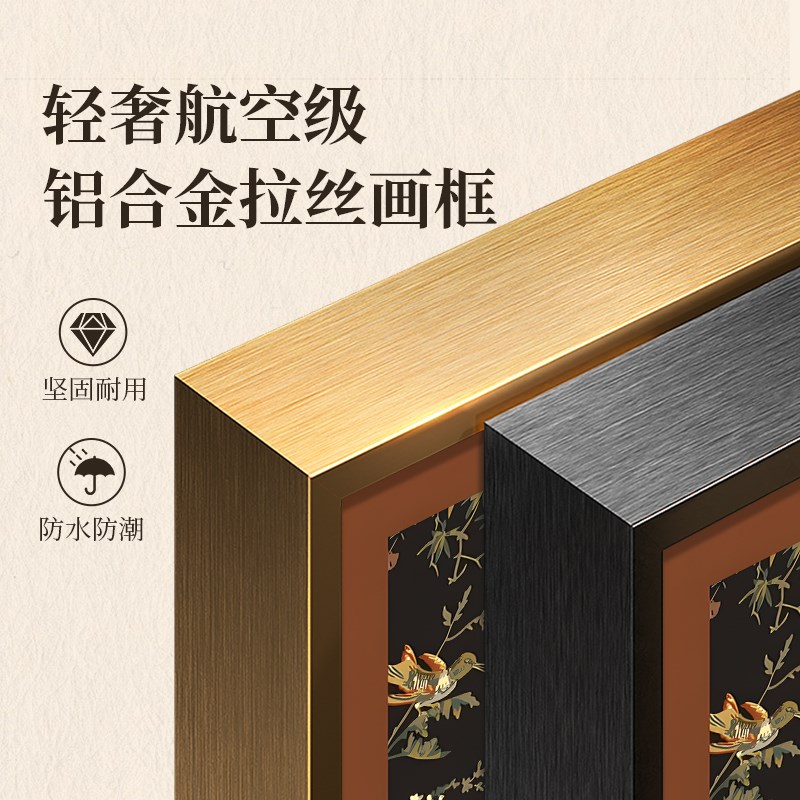 中古风玄关装饰画法式艺术客厅挂画美式复古卧室餐厅摆画植物直销图片