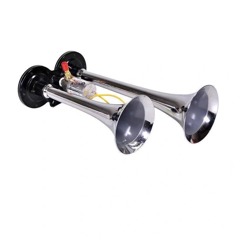 货车12v24v高音电控汽喇叭大巴汽笛气喇叭防水通用全金属双管直销