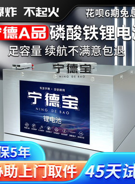 宁德锂电池72v60v48v磷酸铁锂电池快递外卖电摩托三轮四轮车专用