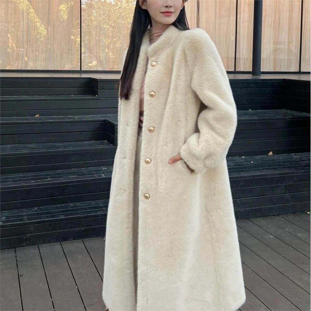 冬季新款仿水貂绒大衣加厚保暖宽松上衣中长款风衣皮草毛毛外套女,童装/婴儿装/亲子装,皮草/仿皮草,淘宝优惠券,粉丝福利购,淘宝优惠卷