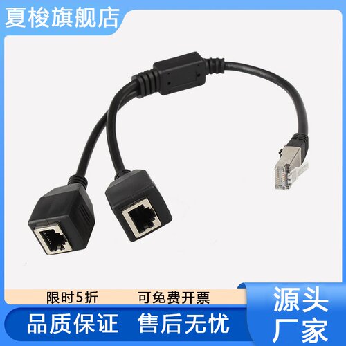 Cat5RJ45公分一分二网线