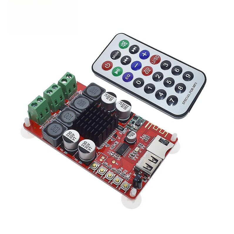 蓝牙解码功放板TF卡U盘遥控