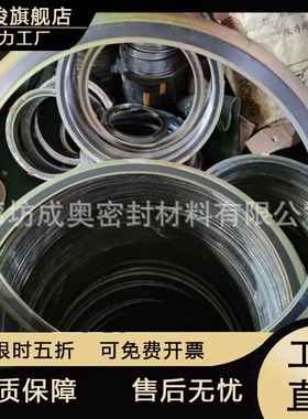 HG/T20610标准金属缠绕垫片耐高温耐高压换热器带筋型金属密封垫