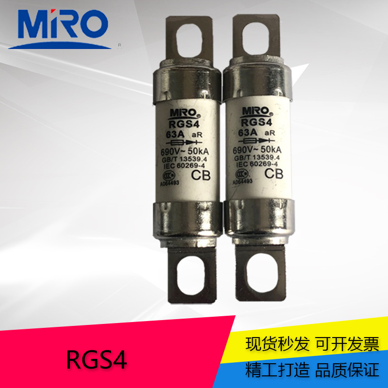 圆管螺栓快速熔断器RGS4690V