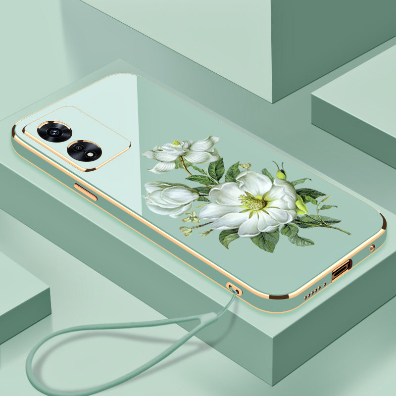 电镀茉莉花OPPOA97手机壳全包镜头A97硅胶防摔oppoa超薄个性5g时尚创意a97软壳新品新款保护套外壳