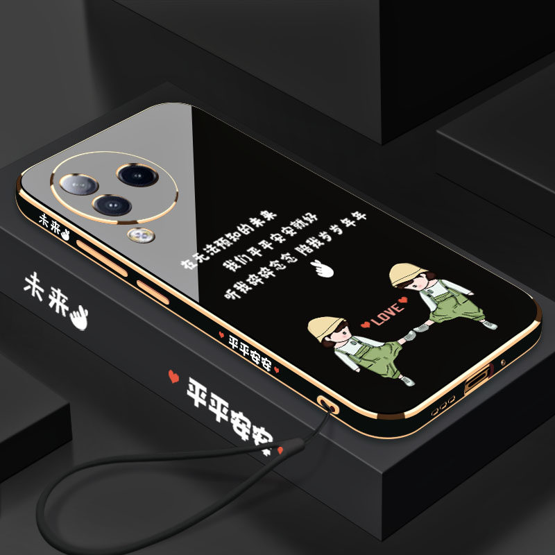 适用于电镀平平安安小米Civi3手机壳全包镜头硅胶防摔小米时尚创意超薄个性CIVI3新品软壳保护套外壳