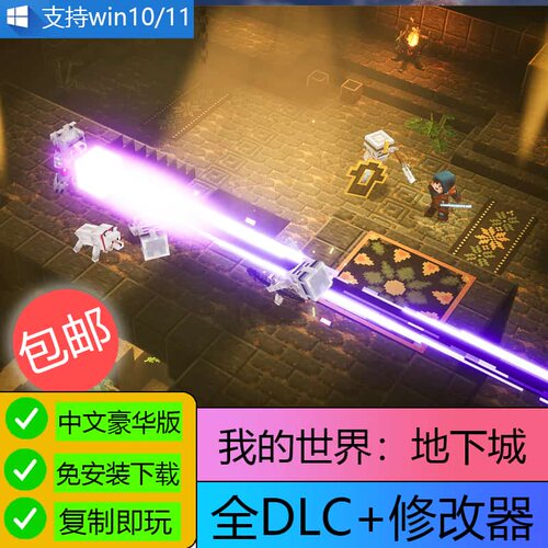 U盘游戏我的世界地下城游戏电脑PC单机游戏免下载修改器U盘