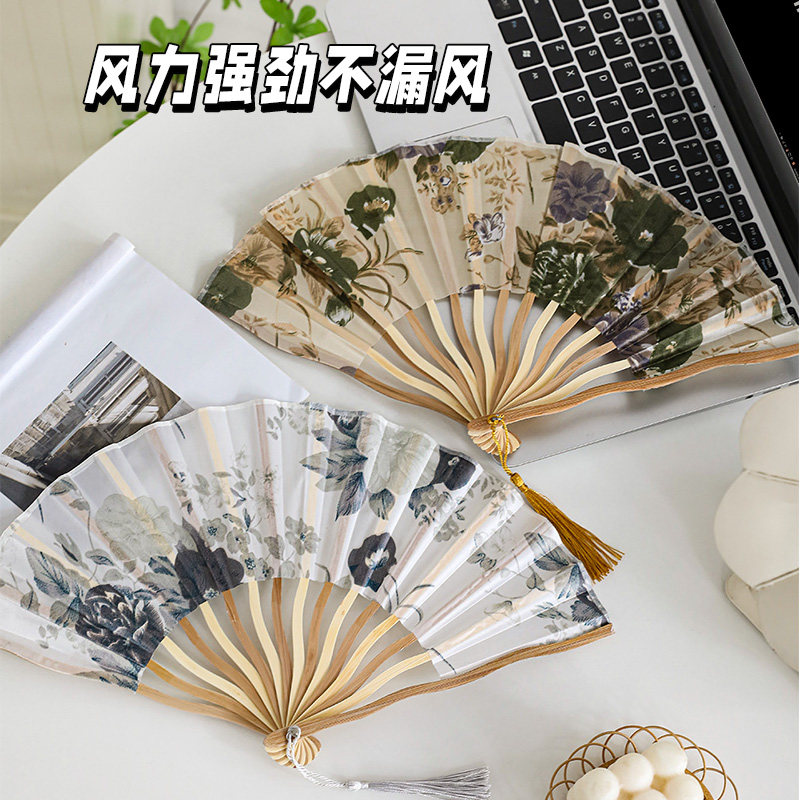 古风折扇中国风古典古装仙气古代新中式夏季随身折叠小扇子女舞蹈