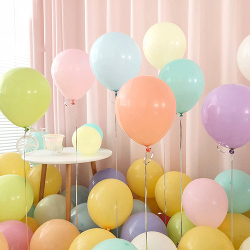 马卡龙少女心生日派对乳胶拱门