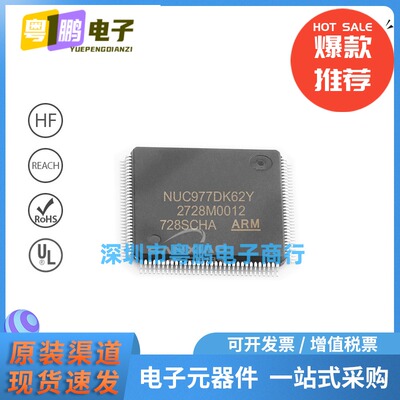 NUC977DK62Y 封装LQFP-128 微控制器MCU 300MHz 嵌入式IC