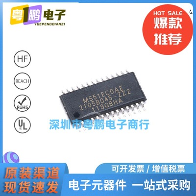MS51EC0AE 封装TSSOP-28 8位微控制器MCU 24MHz 嵌入式IC