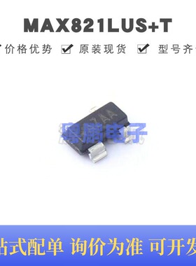 MAX821LUS+T 贴片SOT-143-4 丝印AZAA 电压监测器 全新原装正品
