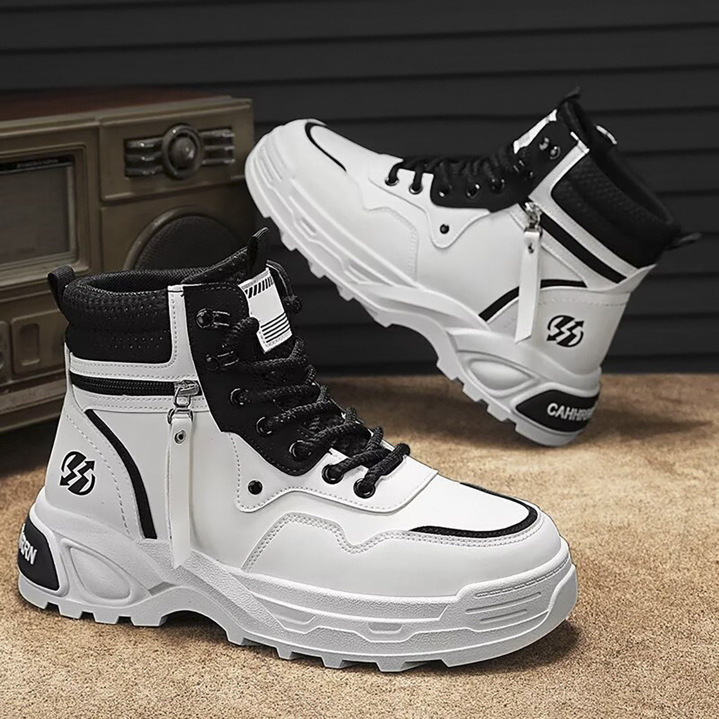 福建晋江源头工厂男鞋高端品牌马丁靴子男士帕拉鞋正品飞行员a50