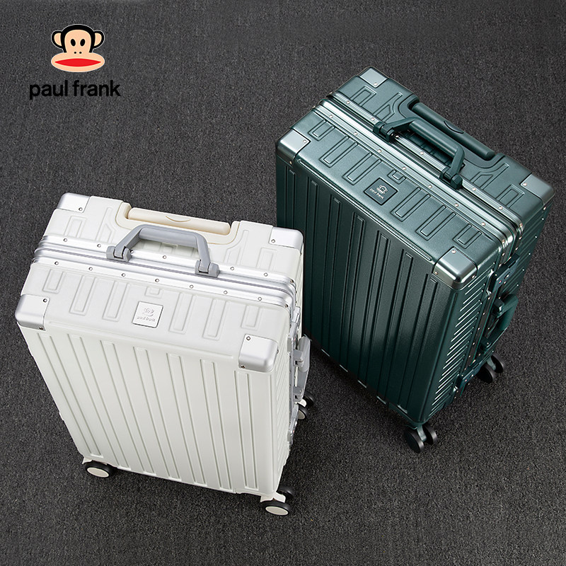 大嘴猴铝框行李箱女20寸登机箱男学生大容量24皮箱子密码旅行箱26