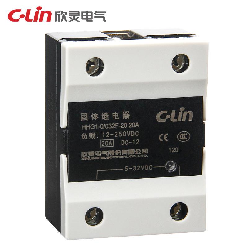固体继电器HHG1-0/032F-20-20A直流控制直流单相固态SSR-20DD