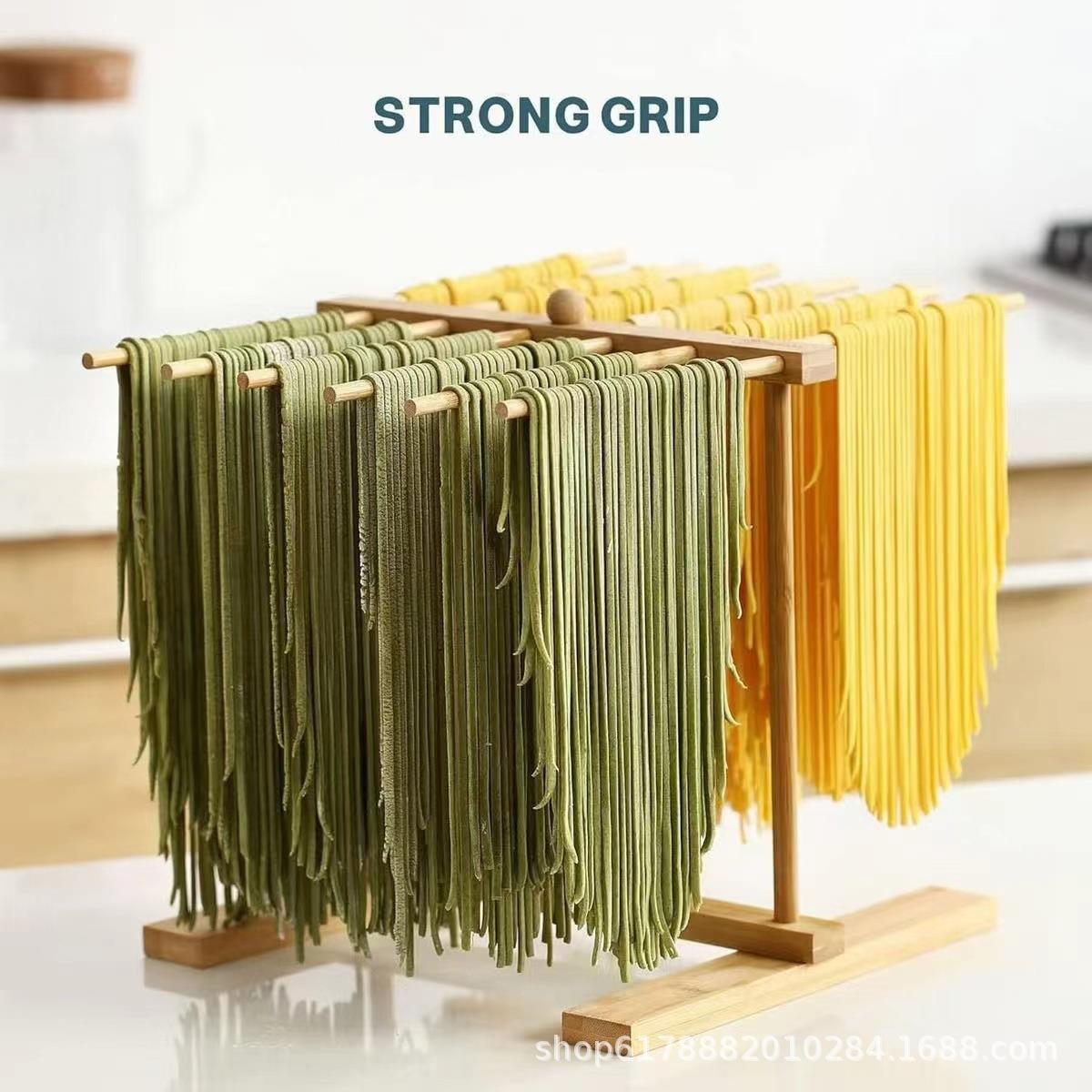 家用木制面条晾晒架干燥架实木可拆卸意大利面干燥架厨房面条挂架