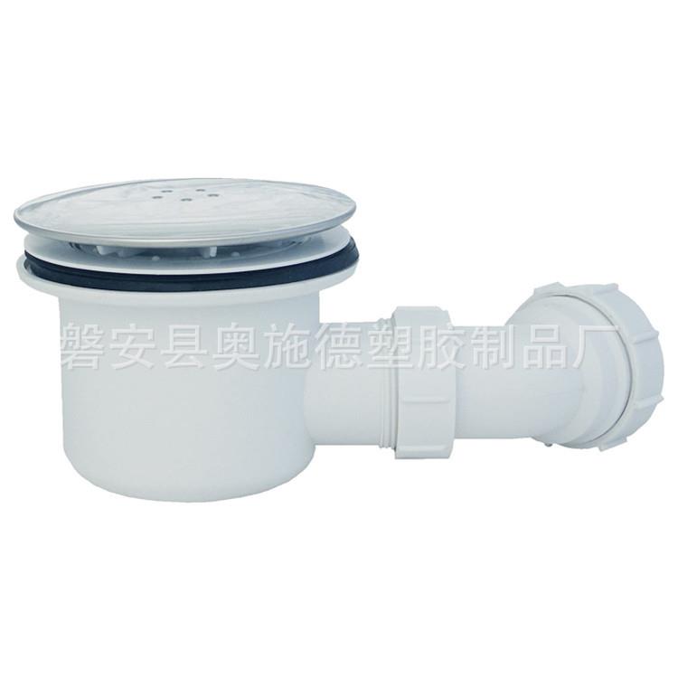 塑料地漏底盆下水器淋浴房防臭地漏ABS直排侧排开孔90底盘下水器