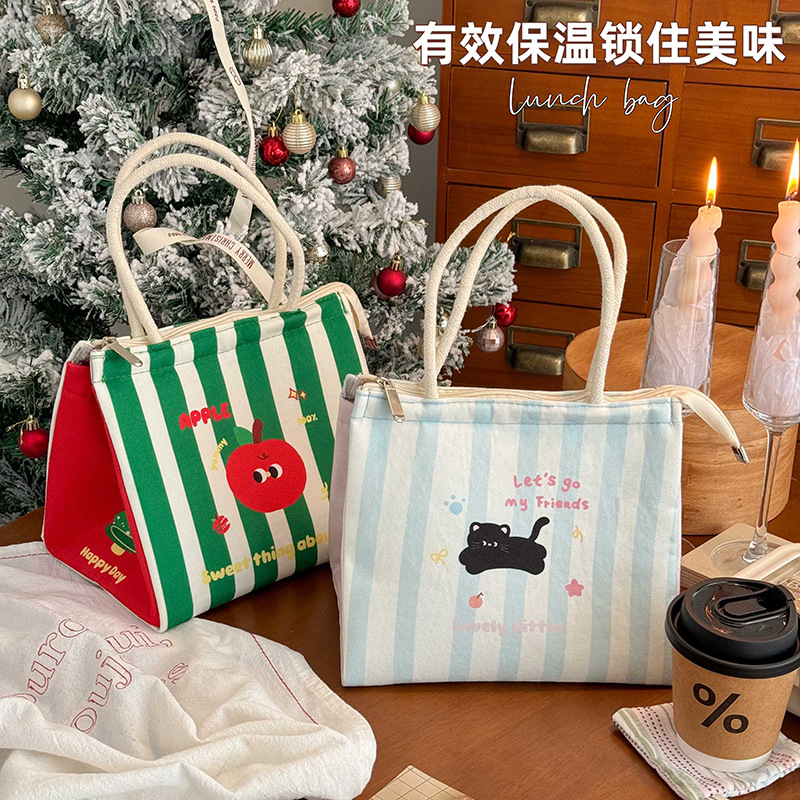 卡通保温便当盒防油饭盒袋耐用