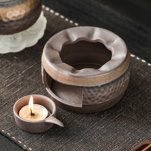 粗陶温茶炉围炉焙茶器茶叶提香炉蜡烛加热烘茶醒茶恒温茶炉煮茶器