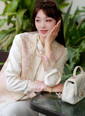 秋冬百搭日常新中式中国风马甲7121