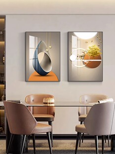轻奢大气餐厅装饰画2025新款饭厅歺厅餐桌背景墙壁画现代简约挂画