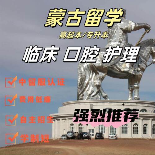 蒙古国留学临床医学口腔医学护理 专升本 高起本 低费用留学