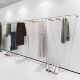 服装 店衣架 展示架不锈钢拉丝电镀墙壁挂架室内落地上墙挂衣架女装