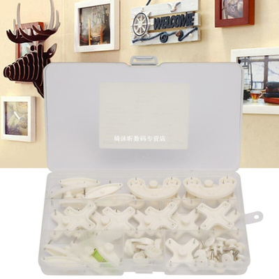 极速51Pcds Without Mark Picture Hooks Wall Hanger Kit Hook.