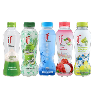 if泰国进口多口味饮料12瓶组合椰子水香水椰荔枝葡萄桃汁果汁饮品
