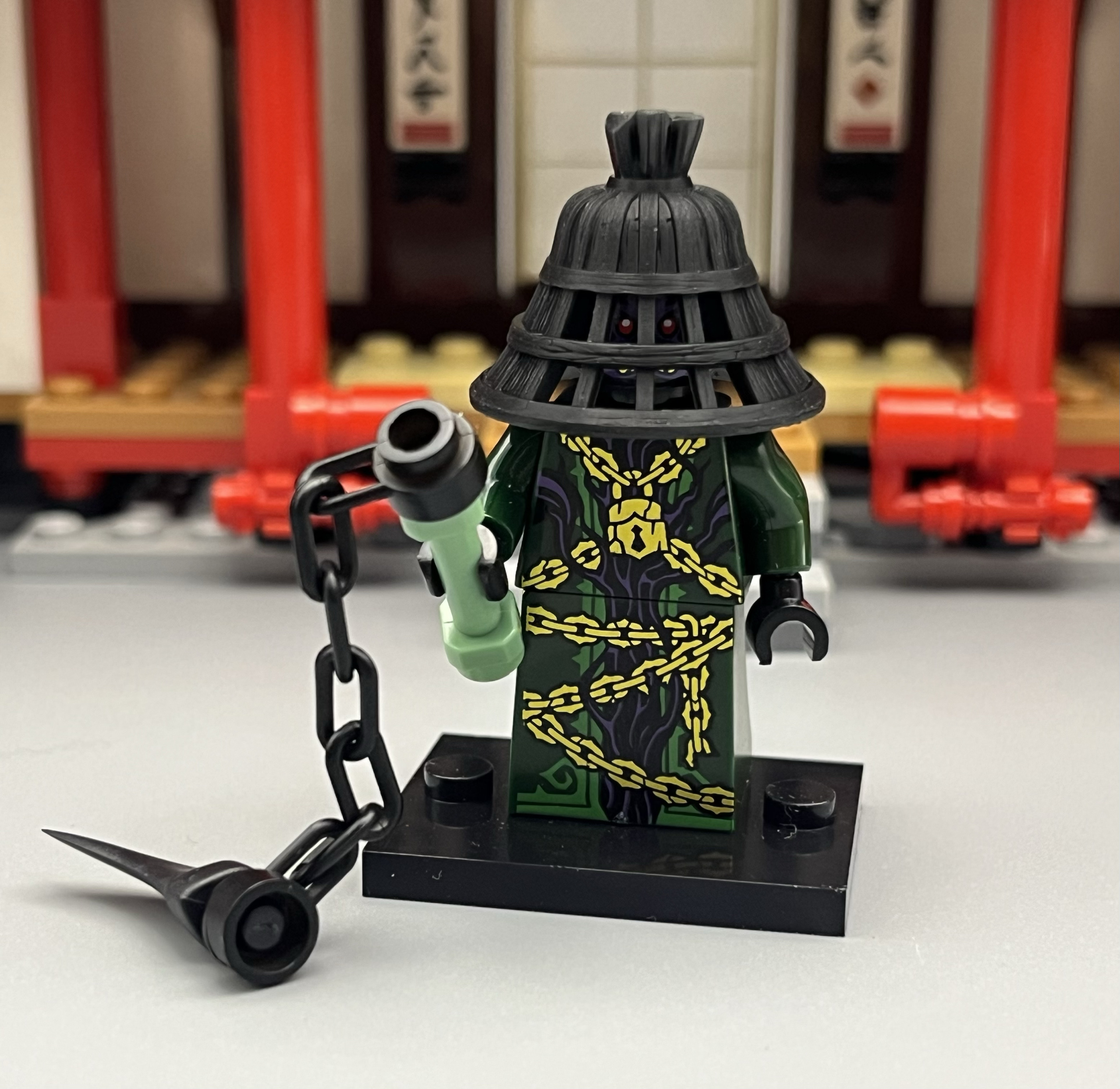 thumbnail for NINJAGO® third-party ban five-member Zacht domestic minifigure with 3D printed headgear including handheld