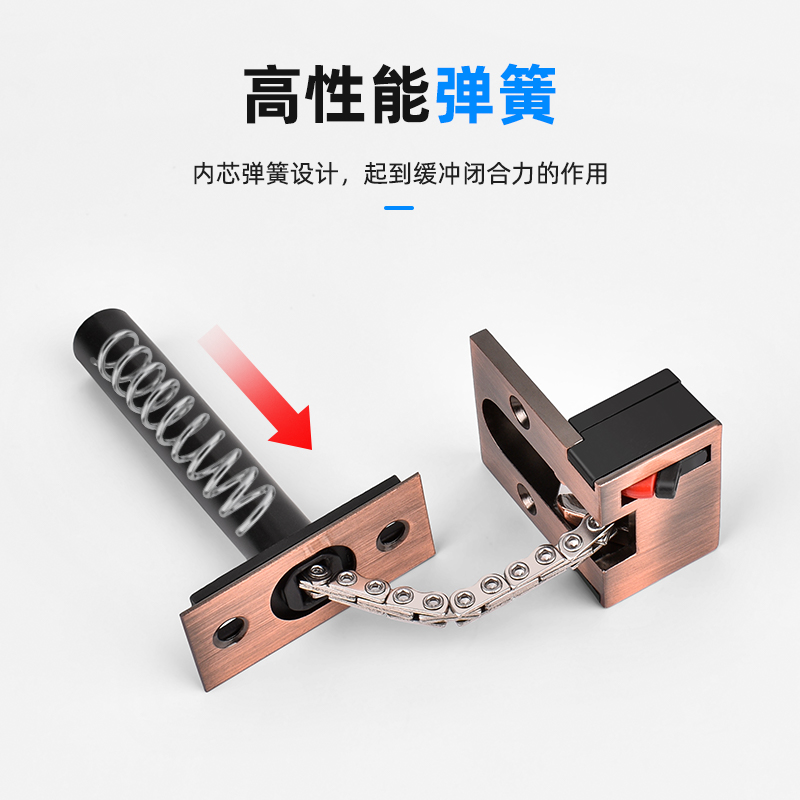 娅奴暗藏式防盗链暗装金属质感