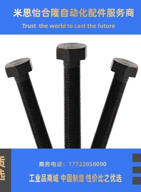 碳钢发黑细牙螺纹标准型限位螺栓STRCB10/12-30/40/50/60/70/80