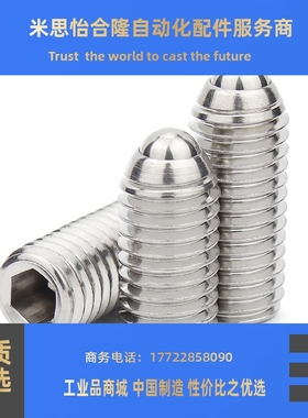 不锈钢定位珠波仔钢珠紧定弹簧柱塞BMSL3/4/5/6/8/10/12/16