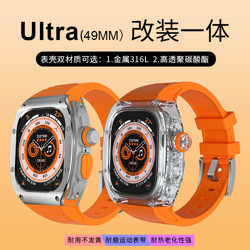 iwatch表带苹果手表改装保护壳S8