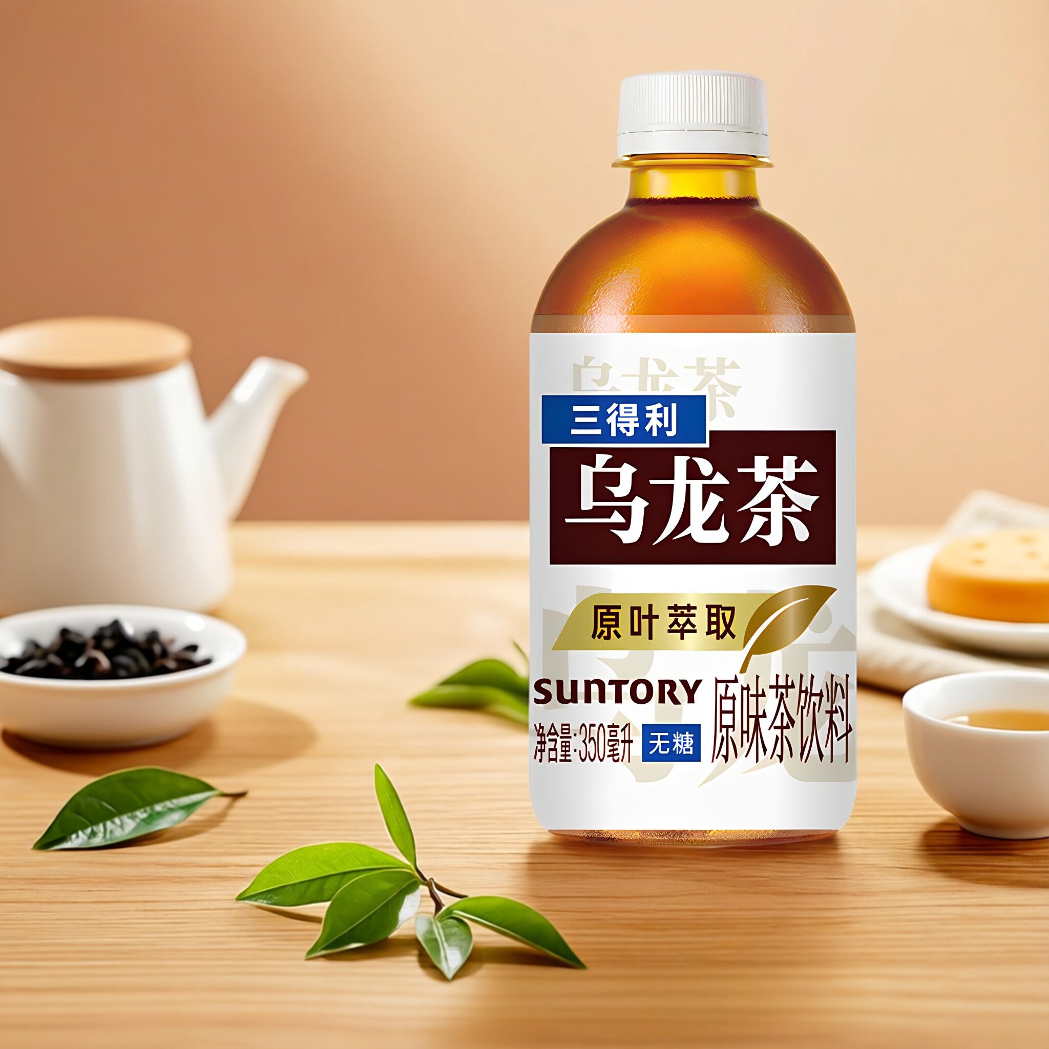 SUNTORY350ml无糖0脂乌龙茶饮料
