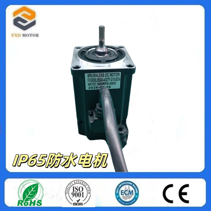 富贤达IP65防水伺服无刷直流电机60BL24V48V3000转100W300W400W