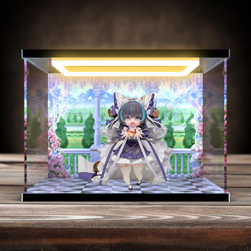 透明亚克力高清收纳盒适用AniGame碧蓝航线小柴郡舰娘手办防尘罩