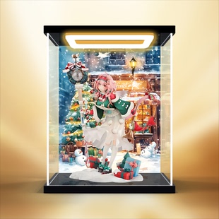 回型灯防尘收纳盒适用明日方舟澄闪喜夜侍者 亚克力高透明防尘罩