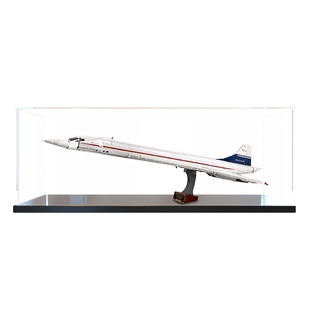 适用乐高10318亚克力透明防尘罩协和式客机积木展示盒模型收纳盒