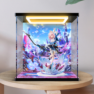 适用APEX-TOYS 绷坏：星穷铁道三月七手办模型回形灯亚克力收纳盒