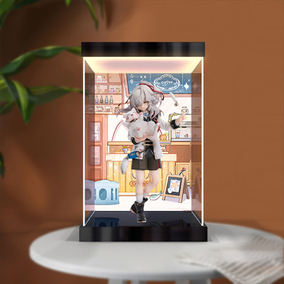 适用崩坏：星穹铁道 小不点猫猫系列手办亚克力 收纳防尘罩收纳盒