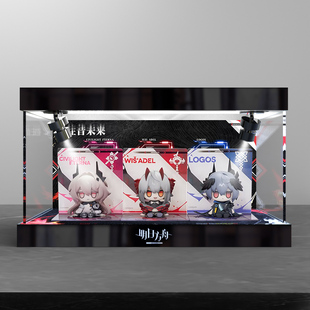 亚克力灯光收纳盒适用 明日方舟朝陇山MINI系列 往昔未来Q版手办