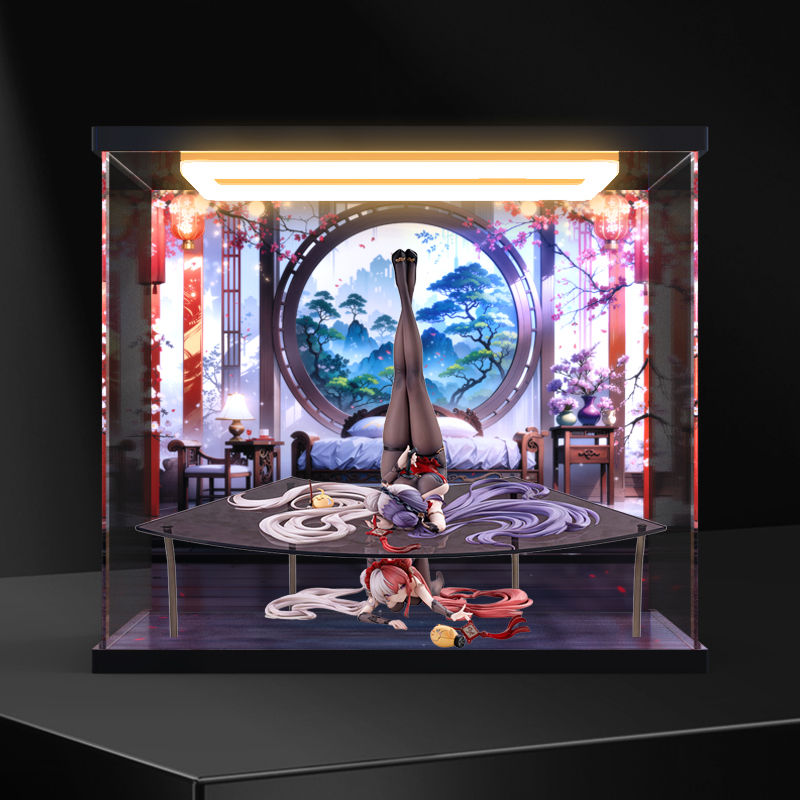 适用AniGame碧蓝航线松戏梅应瑞其上&肇和其下亚克力回型灯收纳盒