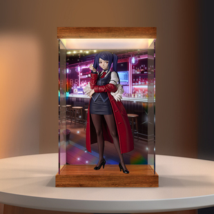 灯箱款亚克力收纳盒适用七古力 手办主题PUP吉尔斯汀雷手办潮玩