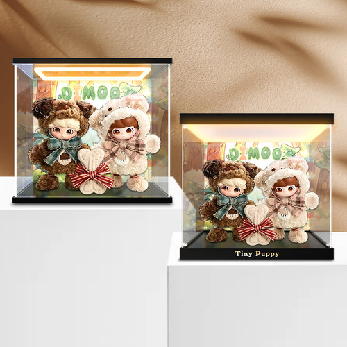 贝格宝适用泡泡玛特DIMOO Tiny Puppy 1/8可动人偶亚克力收纳盒