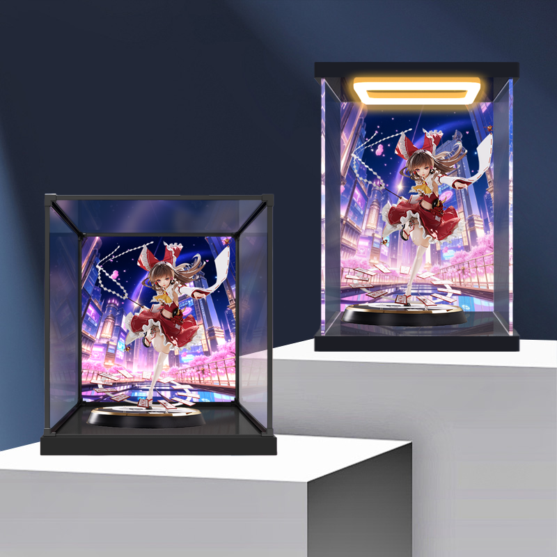 亚克力收纳盒适用东方Project 永远的巫女 博丽灵梦 手办防尘展示