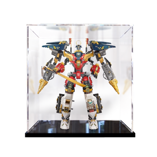展示盒适用乐高 71765忍者超级组合机甲透明模型亚克力收纳防尘盒